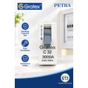 Gratex Petra Mini MCB SP 32A (1M)| White Gratex Petra Mini MCB SP 32A (1M)| White