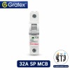 Gratex 32A SP MCB - Reliable Circuit Protection