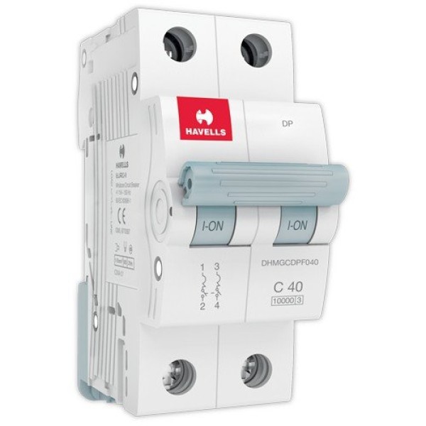 Havells X7 40 amp Double Pole mcb | 40 Amp DP