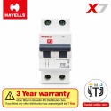 Havells [X7] 32A DP MCB | White | [DHMYCDPM032]