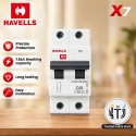 Havells [X7] 40A DP MCB | White | [DHMYCDPM040]
