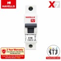 Havells [X7] 10A SP MCB | White | [DHMYCSPM010]