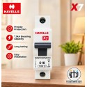 Havells [X7] 10A SP MCB | White | [DHMYCSPM010]