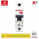 Havells [X7] 32A SP MCB | White | [DHMYCSPM032]
