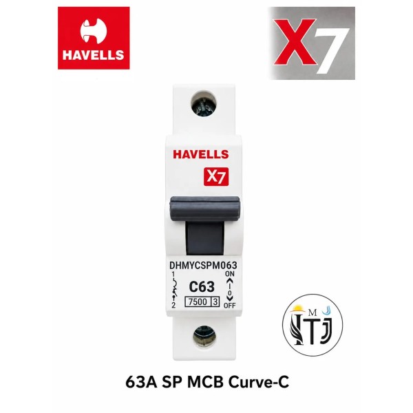 Havells [X7] 63A SP MCB | White [DHMYCSPM063]
