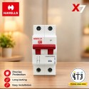 Havells X7 40A DP Isolator | White | DHMYIDPX040 Havells X7 40A DP Isolator | White | DHMYIDPX040