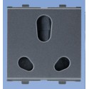 Anchor Penta 16A, 3 Pin Socket - Graphite Black Anchor Penta 16A, 3 Pin Socket - Graphite Black