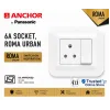Anchor Roma Urban 6A Socket (2M) - White (66402)
