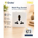 Gratex TRIO 13A Universal Socket 2M