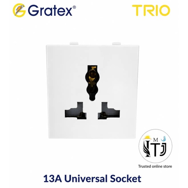 Gratex TRIO 13A Universal Socket 2M
