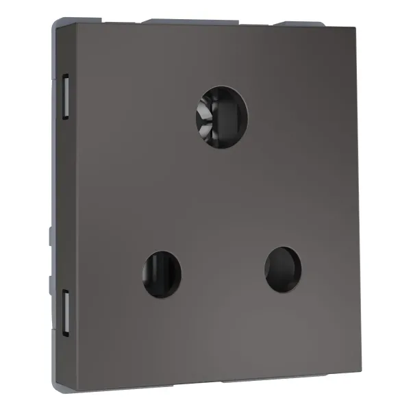 Havells Reo Elegant , 6A 3 Pin Socket, Graphite Grey - AHRKSWG063