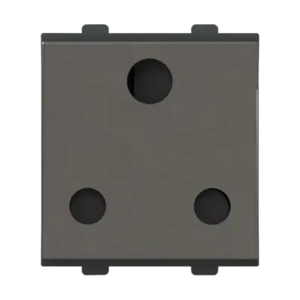 Polycab Etira 16A Socket, 3 pin, 2M - Mag. Grey