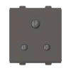 Polycab Etira 6A Socket, 3 pin, 2M - Mag. Grey