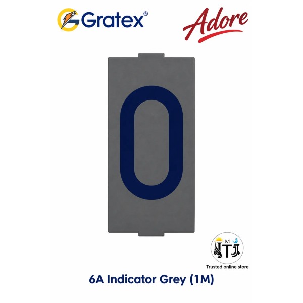 Gratex Adore Blue Oval Indicator 1M | Grey
