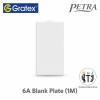 Gratex Petra Blank Plate 1M| White