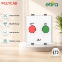 Polycab Etira 25A Motor Starter Switch - White