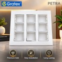 Gratex Petra 18M Cover Plate With Base Frame| With Silver Line