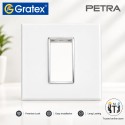 Gratex Petra 1M Cover Plate With Base Frame| With Silver Line