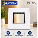 Gratex Petra 2M Cover Plate With Base Frame| With Silver Line