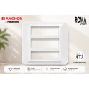 Anchor Roma Urban 18 Module Plate (66818WH) Anchor Roma Urban 18 Module Plate (66818WH)