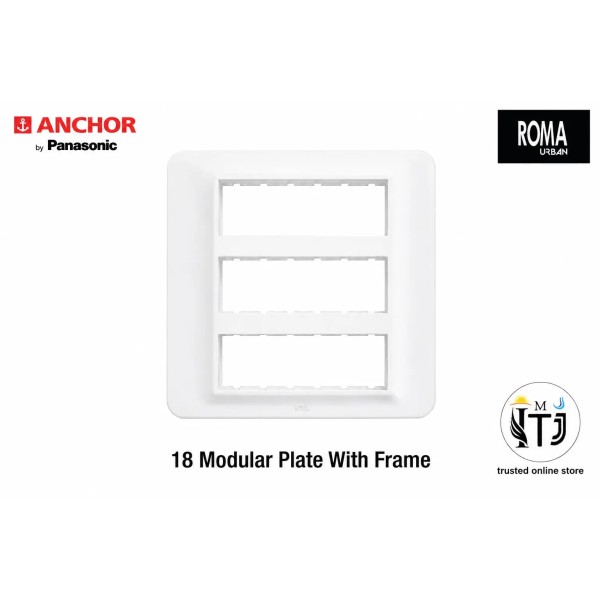 Anchor Roma Urban 18 Module Plate (66818WH)