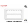 Anchor Roma Urban 12 Module Plate (66812WH)