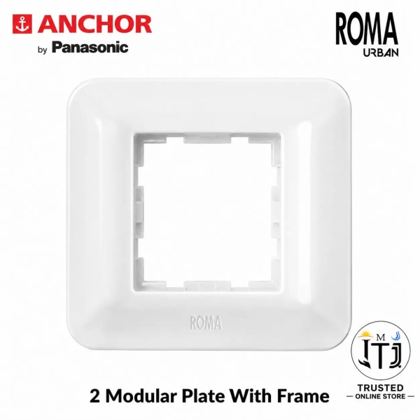 Anchor Roma Urban 2 Module Plate (66802WH)