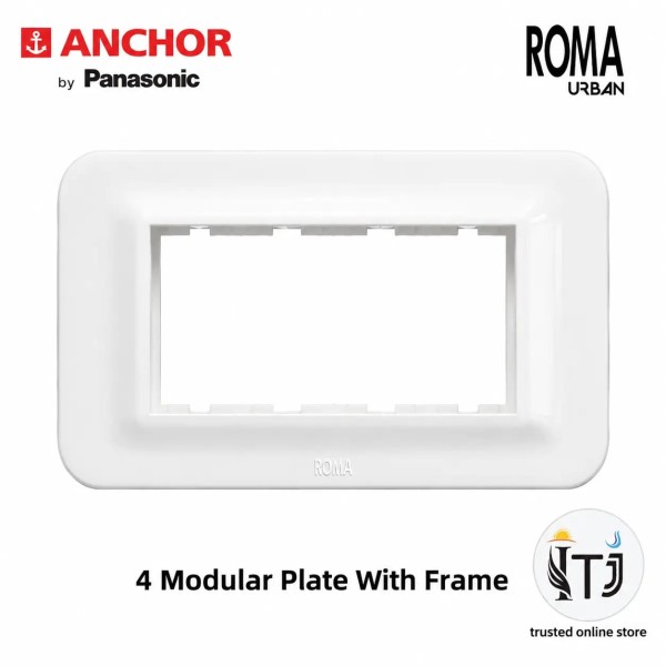 Anchor Roma Urban 4 Module Plate (66804WH)