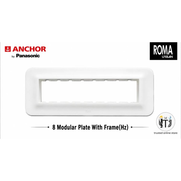 Anchor Roma Urban 8 Module Plate (66808WH)