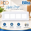 Havells Reo Bliss 8 Module Cover Plate White(HZ)| AHBPICWH08