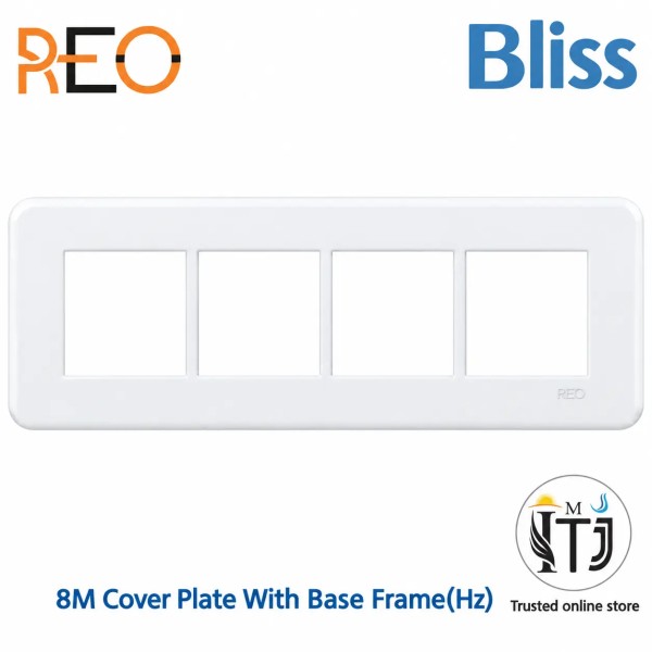 Havells Reo Bliss 8 Module Cover Plate White(HZ)| AHBPICWH08