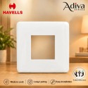 Havells Adiva 2 Module Cover Plate | White Havells Adiva 2 Module Cover Plate | White