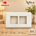 Havells Adiva 4 Module Cover Plate | White Havells Adiva 4 Module Cover Plate | White