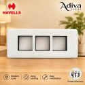 Havells Adiva 6 Module Cover Plate | White