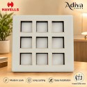 Havells Adiva 18 Module Cover Plate | Champagne Bezel