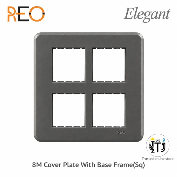 Havell's Reo Elegant 8M cover plate SQ |Graphite Grey| AHRPLCGV08