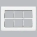 Anchor Penta 12 Module Plate (65812) |  White with Chrome Collar