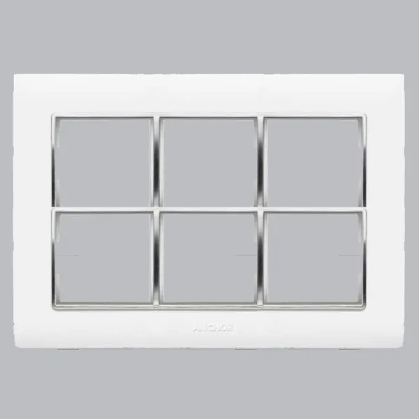 Anchor Penta 12 Module Plate (65812) | White Chrome Collar