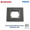 Anchor Penta 2 Module Plate (65802B) | Black with Chrome Collar