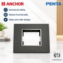 Anchor Penta 2 Module Plate (65802B) | Black with Chrome Collar