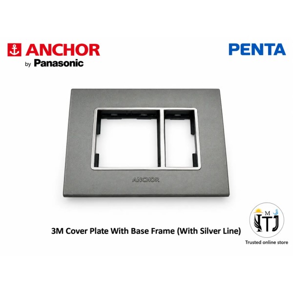 Anchor Penta 3 Module Plate (65803B) | Black with Chrome Collar