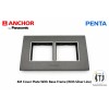 Anchor Penta 4 Module Plate  (65804B) | Black with Chrome Collar