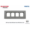 Anchor Penta 8 Module Plate  (65808B) Hz | Black with Chrome Collar