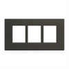 Anchor Penta 6 Module Plate  (65906B) | Black Cover Plate with Base Frame 