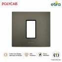 Polycab Etira - 1 Module Cover Plate - Mag. Grey Polycab Etira - 1 Module Cover Plate - Mag. Grey