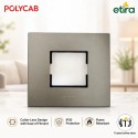 Polycab Etira - 2 Module Cover Plate - Mag. Grey Polycab Etira - 2 Module Cover Plate - Mag. Grey