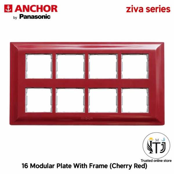 Anchor Ziva 16 Module Plate (68916CR) - Cherry Red