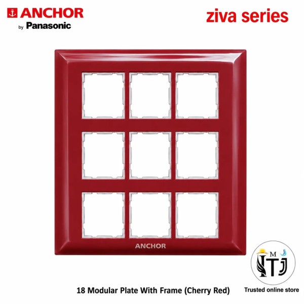 Anchor Ziva18 Module Plate (68918CR) - Cherry Red