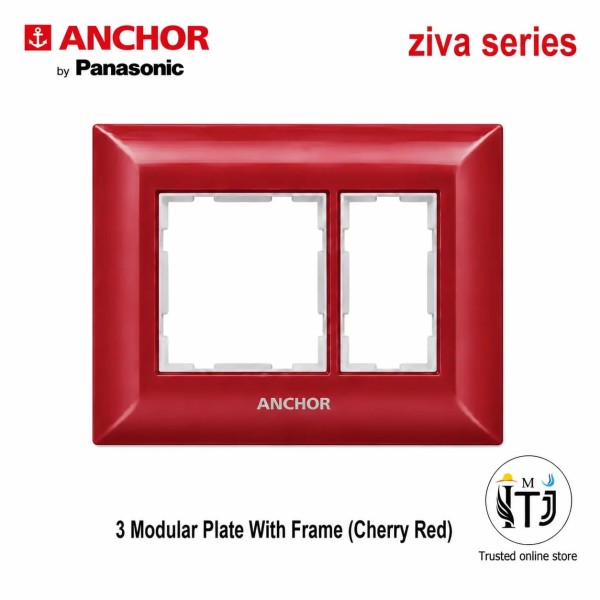 Anchor Ziva 3 Module Plate (68903CR) - Cherry Red