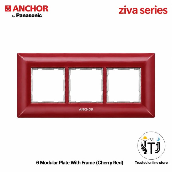 Anchor Ziva6 Module Plate (68906CR) - Cherry Red